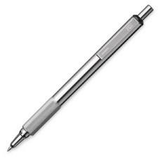 Zebra Pen F-701 Ballpoint Pen - Fine Pen Point Type - 0.7 mm Pen Point Size - Refillable - Black Ink - Stainless Steel Barrel - 1 Each