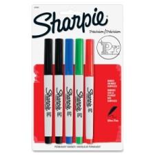 Sharpie Permanent Ultra Fine Point Marker - Ultra Fine Marker Point Type - Assorted Ink - 5 / Pack