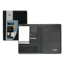 Hilroy Limited Notetaker Notebook - 50 Sheets - Printed - Coilock 8.5'' (215.9 mm) x 11'' (279.4 mm) - Black Cover - Vinyl Cover - 1Each
