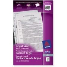 Avery Sheet Protector - For Legal 8.5'' x 14'' Sheet - Ring Binder - Rectangular - Clear - 50 / Box