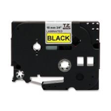 Brother TZ641 Laminated Tape Cartridge - 3/4'' Width - Direct Thermal - Black, Yellow - 1 Roll