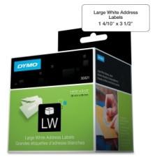Dymo Address Label - 3 1/2'' Width x 1 1/2'' Length - 520 / Roll - Rectangle - Inkjet - White - 520 / Box
