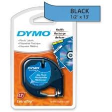 Dymo 91335 LetraTag Tape Cassette - 1/2'' Width x 13 ft Length - Rectangle - Direct Thermal - Blue - Polyester - 1 / Each
