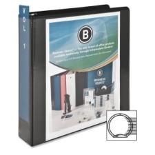 Business Source Standard Presentation Binder - 2'' Binder Capacity - Letter - 8 1/2'' x 11'' Sheet Size - 25 Sheet Capacity - Ring Fastener - 1 Internal Pocket(s) - Black - 1 Each