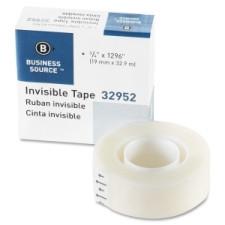 Business Source Invisible Tape - 0.75'' (19.1 mm) Width x 36 yd (32.9 m) Length - 1'' Core - Each