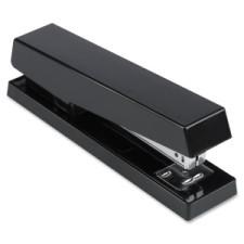 Business Source Desktop Stapler - 20 Sheets Capacity - 210 Staple Capacity - Full Strip - Black