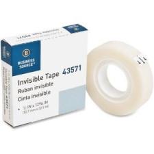 Business Source Invisible Tape - 0.50'' (12.7 mm) Width x 36 yd (32.9 m) Length - 1'' Core - Photo-safe, Writable Surface - 1 / Roll - Clear