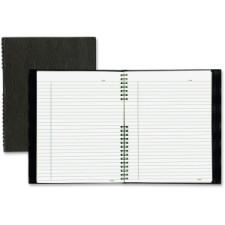 Blueline Ecologix Twin Wire NotePro Notebook - 200 Sheets - Printed - Twin Wirebound - Letter 8.5'' (215.9 mm) x 11'' (279.4 mm) - Black Cover - Recycled - 1Each