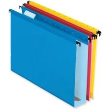 Pendaflex SureHook Reinforced Hanging Folder - 2'' Folder Capacity - Legal - 8 1/2'' x 14'' Sheet Size - Blue, Red, Yellow, Bright Green, Orange - Recycled - 20 / Box