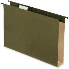 Pendaflex SureHook Extra-Capacity Hanging Folder with Box Bottom - 2'' Folder Capacity - Legal - 8 1/2'' x 14'' Sheet Size - Fiber - Green - Recycled - 20 / Box