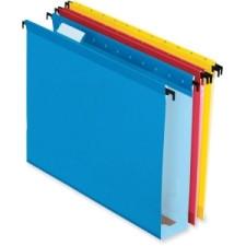 Pendaflex SureHook Reinforced Hanging Folder - 2'' Folder Capacity - Letter - 8 1/2'' x 11'' Sheet Size - Blue, Red, Yellow, Bright Green, Orange - Recycled - 20 / Box
