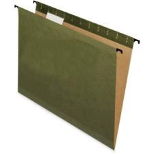 Pendaflex SureHook Reinforced Hanging Folder - Letter - 8 1/2'' x 11'' Sheet Size - Green - Recycled - 20 / Box