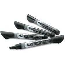 Quartet EndurGlide Dry Erase Marker - Chisel Marker Point Style - Black Ink - 4 / Pack