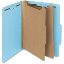 Smead 14021 Blue 100% Recycled Pressboard Colored Classification Folders - Letter - 8 1/2'' x 11'' Sheet Size - 2'' Expansion - 4 Fastener(s) - 1'' (25.4 mm) Fastener Capacity, 2'' (50.8 mm) 