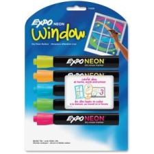 Expo 1752226 Dry Erase Marker - Bullet Marker Point Style - Neon Yellow, Neon Blue, Neon Green, Neon Orange, Neon Pink Ink - Assorted Barrel - 5 / Set