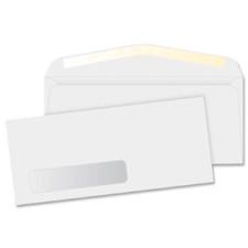 Office Buggy #10 (9.50'' x 4.13'') Single Window Gummed White Envelopes - 500/Box