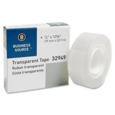 Business Source All-purpose Glossy Transparent Tape - 0.75'' (19.1 mm) Width x 36 yd (32.9 m) Length - 1'' Core - 1 / Roll - Clear