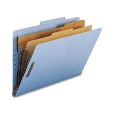 Nature Saver Classification Folder - Legal - 8 1/2'' x 14'' Sheet Size - 2'' (50.8 mm) Fastener Capacity for Folder - 2 Divider(s) - 25 pt. Folder Thickness - Blue - Recycled - 10 / Box