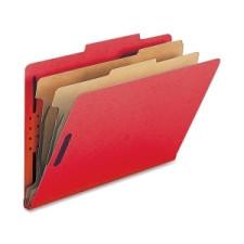 Nature Saver Classification Folder - Legal - 8 1/2'' x 14'' Sheet Size - 2'' (50.8 mm) Fastener Capacity for Folder - 2 Divider(s) - 25 pt. Folder Thickness - Bright Red - Recycled - 10 / Box