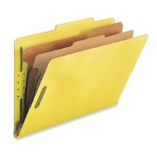Nature Saver Classification Folder - Legal - 8 1/2'' x 14'' Sheet Size - 2'' (50.8 mm) Fastener Capacity for Folder - 2 Divider(s) - 25 pt. Folder Thickness - Yellow - Recycled - 10 / Box
