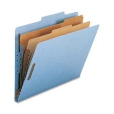 Nature Saver Classification Folder - Letter - 8 1/2'' x 11'' Sheet Size - 2'' (50.8 mm) Fastener Capacity for Folder - 2 Divider(s) - 25 pt. Folder Thickness - Blue - Recycled - 10 / Box