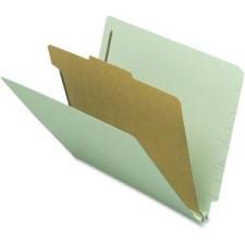 Nature Saver End-tab Classification Folders - Letter - 8 1/2'' x 11'' Sheet Size - 2 Fastener(s) - 2'' (50.8 mm) Fastener Capacity for Folder - 1 Divider(s) - 25 pt. Folder Thickness - Gray/G