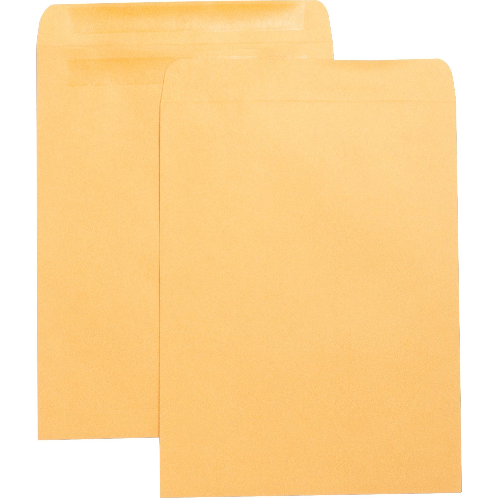 Business Source Press-To-Seal Catalog Envelopes 10'' x 13'' - 100/Box - Kraft