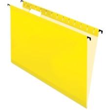 Pendaflex SureHook Hanging File Folder - Legal - 8 1/2'' x 14'' Sheet Size - Yellow - Recycled - 20 / Box