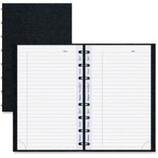 Blueline Miraclebind AF6150 Notebook - 150 Pages - Printed - Twin Wirebound 8'' (203.2 mm) x 5'' (127 mm) - Black Cover Ribbed - Recycled - 1Each