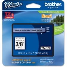 Brother TZ Label Tape Cartridge - 3/8'' Width - Clear - 1 Each