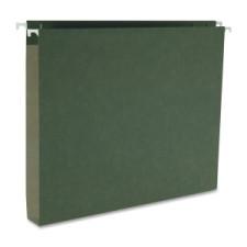 Business Source Hanging Box Bottom File Folder - Legal - 8 1/2'' x 14'' Sheet Size - 1'' Expansion - 1/5 Tab Cut - Standard Green - Recycled - 25 / Box