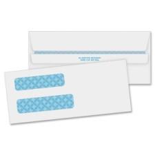 Business Source Window Check Envelopes - Double Window - #8 5/8 (3.62'' x 8.62'') - 24 lb - Self-sealing - 500 / Box - White