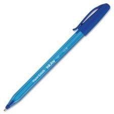 Paper Mate InkJoy 100 Ballpoint Stick Pen - Medium Pen Point Type - 1 mm Pen Point Size - Blue Ink - 1 Dozen