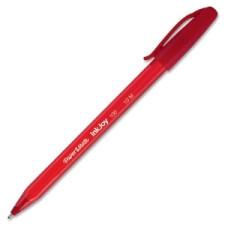 Paper Mate InkJoy 100 Ballpoint Stick Pen - Medium Pen Point Type - 1 mm Pen Point Size - Red Ink - 1 Dozen