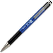 Zebra Pen 301A Ballpoint Pen - Fine Pen Point Type - 0.7 mm Pen Point Size - Refillable - Black Ink - Blue Stainless Steel Barrel - 1 Each