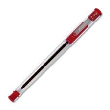 Zebra Pen Z-Grip Ballpoint Pen - Medium Pen Point Type - 1 mm Pen Point Size - Red Ink - Translucent Plastic Barrel - 1 Each