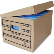 Crownhill Storage/Shipping Box with Attached Lid - External Dimensions: 12'' Width x 15'' Depth x 10''Height - Media Size Supported: Legal, Letter - For File - Recycled - 25 / pack