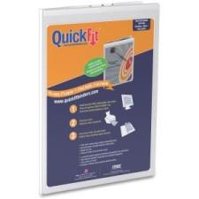 QuickFit Deluxe 4911 Heavy-gauge Grained Clipboard - 8.50'' x 11'' - Lever Clip - Vinyl - White