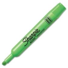 Sharpie Major Accent Highlighter - Broad Marker Point Type - Chisel Marker Point Style - Fluorescent Green Ink - Green Barrel - 12/box