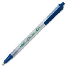 BIC Ecolutions CSEM11BL Clic Stic Ballpoint Pen - Medium Pen Point Type - 1 mm Pen Point Size - Blue Ink - 1 Each