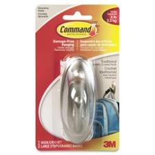 Command Traditional Hook, 17053BN-C - 2.27 kg Capacity - Metal Material - 1 Each