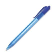 Paper Mate InkJoy 100 RT Pen - Medium Pen Point Type - Blue Ink - Transparent Barrel - 8 / Bag
