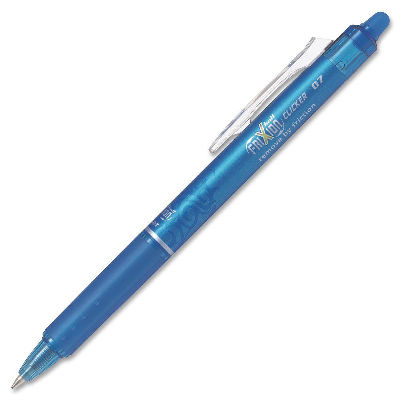 FriXion Retract Clicker Erasable Teal Gel Ball Pen 0.7mm - Each