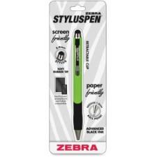 Zebra Pen STYLUSPEN - Medium Pen Point Type - 1 mm Pen Point Size - Refillable - Lime Green Ink - Metal Barrel - 1 Each