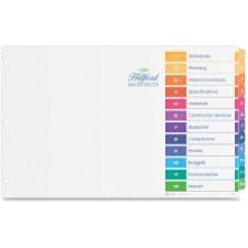 Avery Ready Index Table of Contents Dividers - 12 x Divider(s) - Print-on - 11'' Divider Width x 17'' Divider Length - Tabloid - 3 Hole Punched - Multicolor - 24 / Set