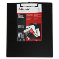 Duraply ''Stay Clean'' Clipboards - 8.50'' x 11'' - Poly - Black
