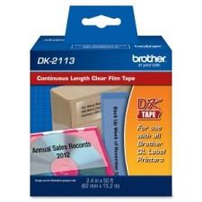 Brother Label Tape - 2 7/16'' Width x 50 ft Length - Direct Thermal - Clear - 1 / Roll