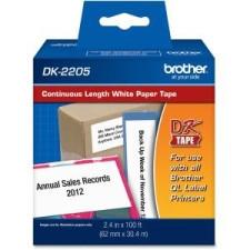 Brother Paper Tape - 2 7/16'' Width x 100 ft Length - Direct Thermal - 1 / Roll