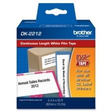 Brother Label Tape - 2 7/16'' Width x 50 ft Length - Direct Thermal - White - 1 / Roll