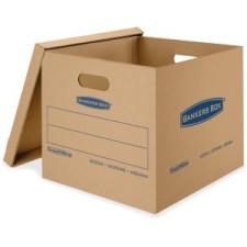 Fellowes SmoothMove Classic Moving Boxes, Medium - Internal Dimensions: 15'' (381 mm) Width x 18'' (457.2 mm) Depth x 14'' (355.6 mm) Height - External Dimensions: 15.5'' Width x 19'' Depth x